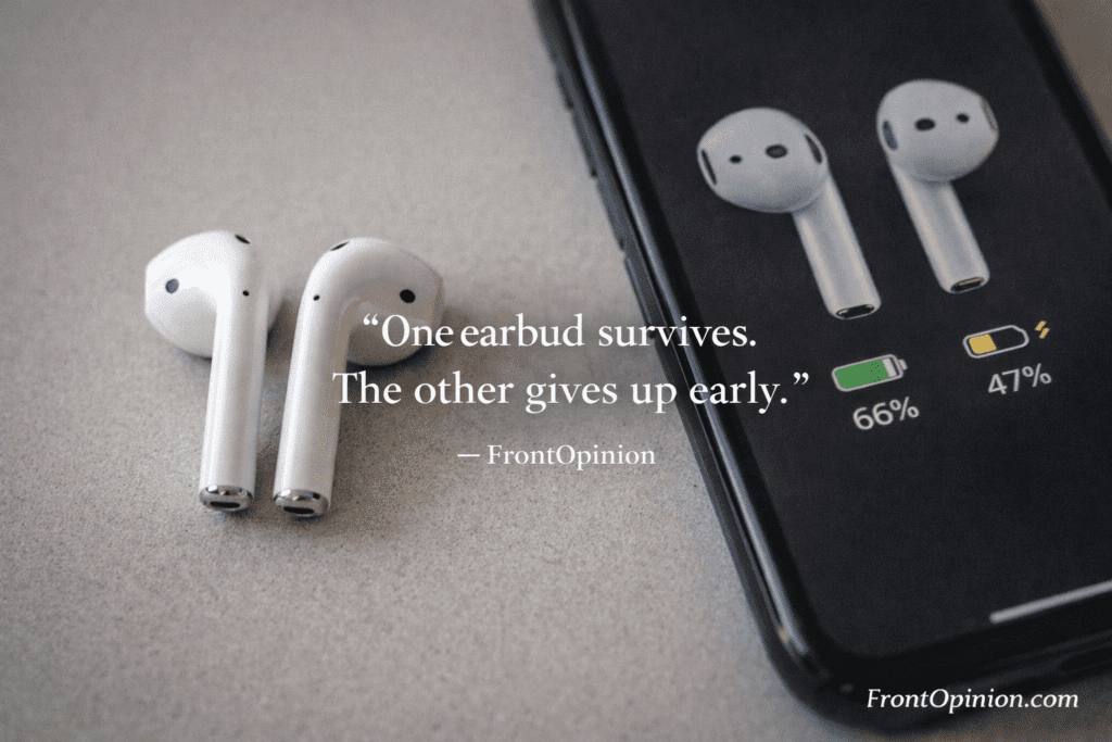 Uneven battery drain in AirPods 2 left and right earbuds