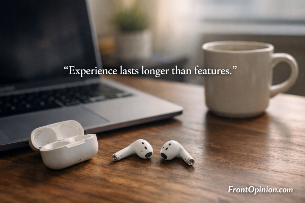 Opinion-based long-term experience using AirPods 2 in 2026 for daily work