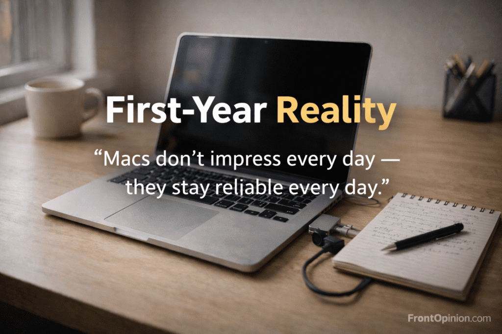 Using a Mac daily for one year real experience desk setup