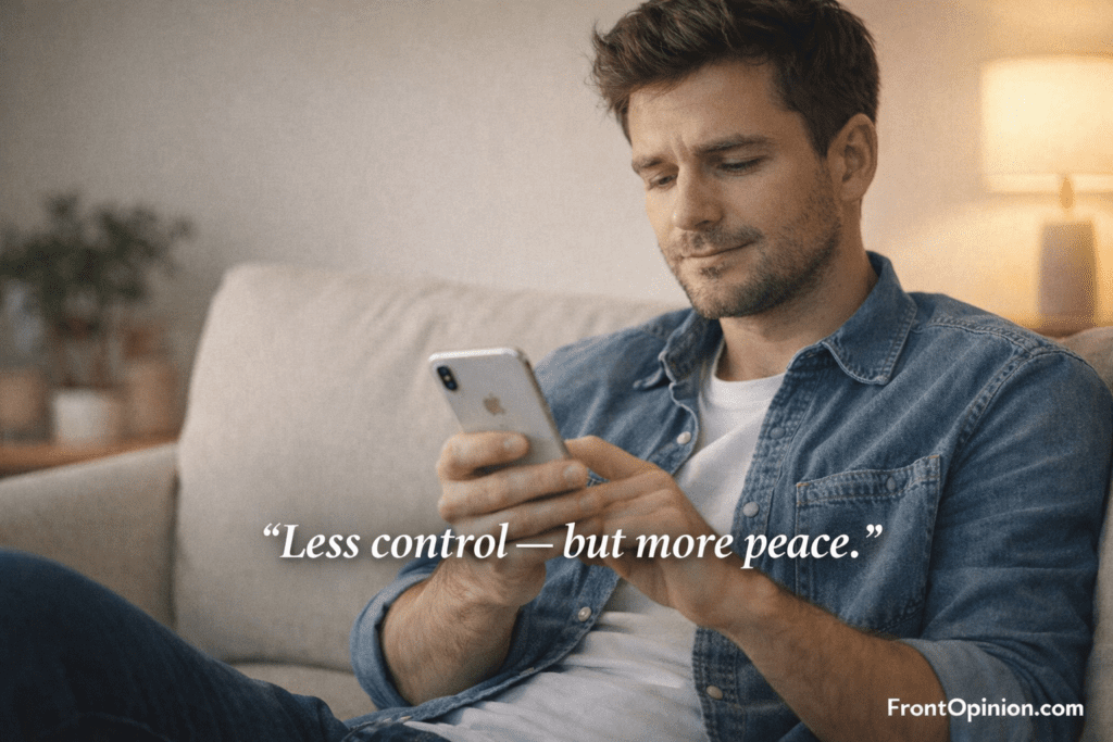 Calm daily smartphone usage after switching to iPhone