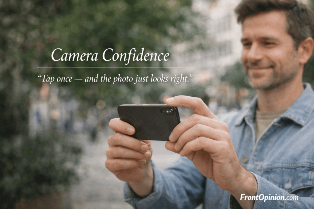 iPhone camera experience for beginners showing easy photography without learning
