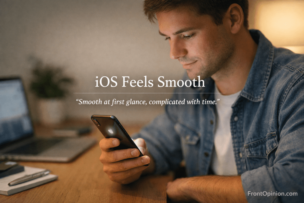 iOS feels smooth first impression experience