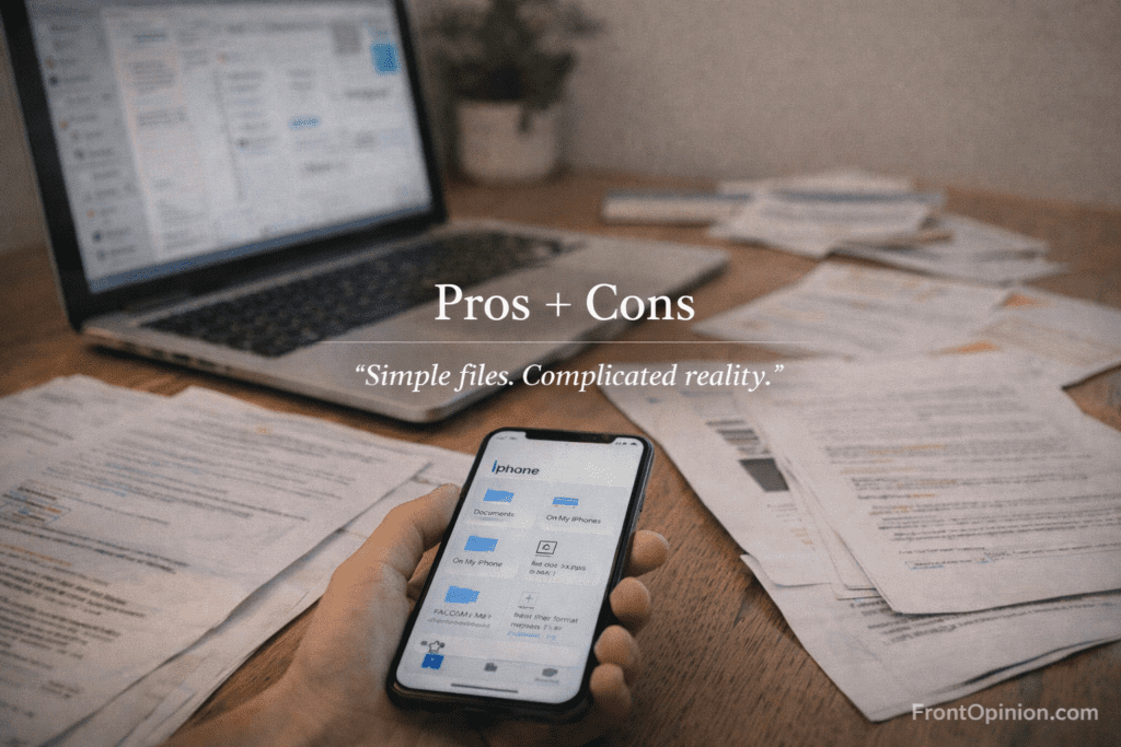iOS file management limitations experience