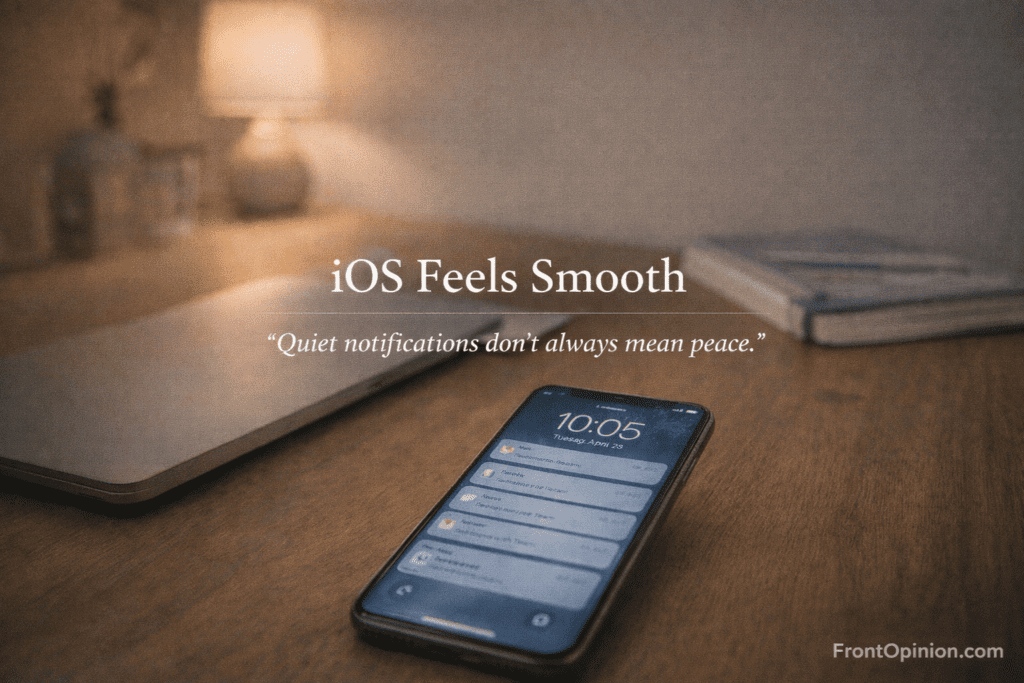 iOS notification stacking experience